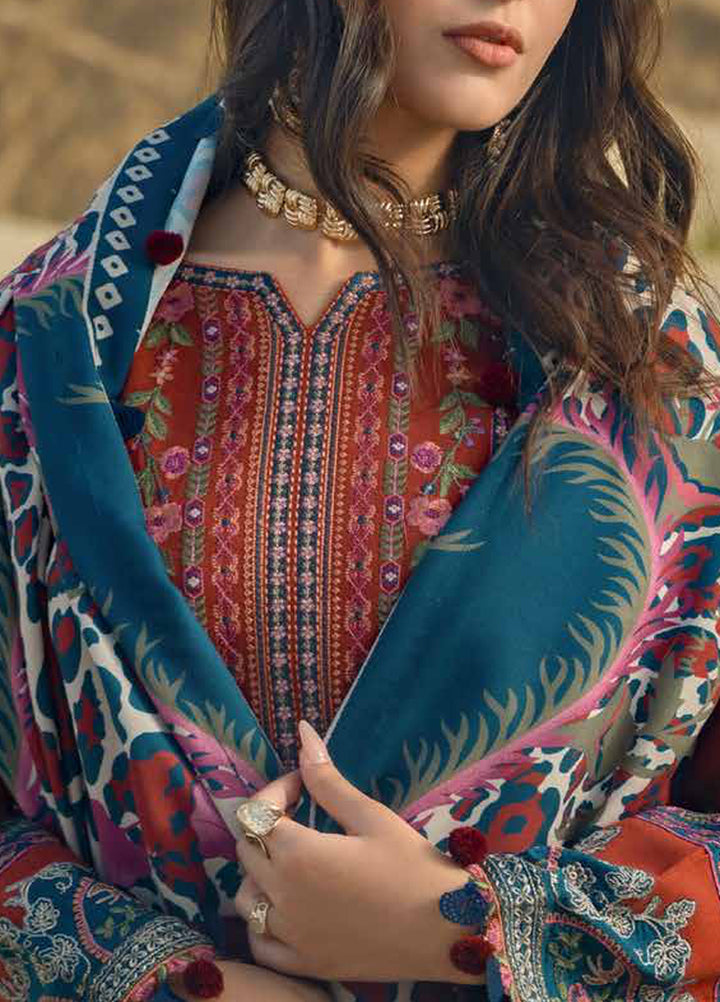 Poshima by Charizma Unstitched Peach Leather 3 Piece Suit CHR26UPP PSW6-14 - Casual Collection