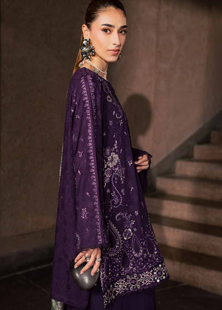 Maya by Nureh Unstitched Embroidered Jacquard Linen 3 Piece Suit NU26UMLJ NW-127 - Festive Collection