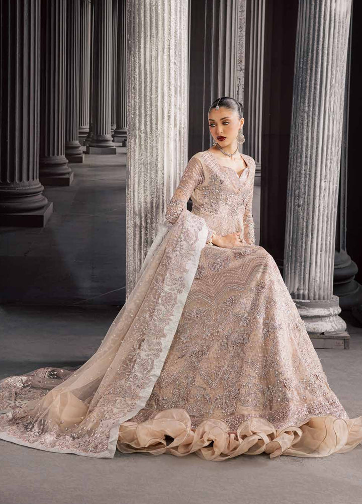 Muse Formal by Nureh Unstitched Embroidered Net 3 Piece Suit NU26UMF NFM-04 - Wedding Collection