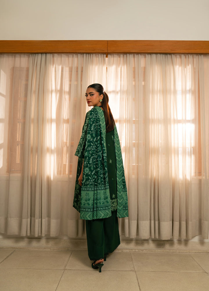 Manzil by Rashid Textiles Unstitched Embroidered Khaddar 3 Piece Suit RT26UKM D-1038 - Winter Collection