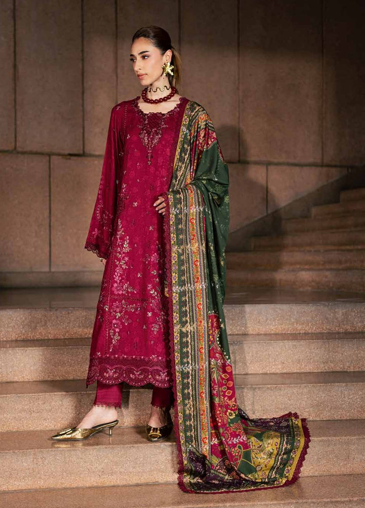 Maya by Nureh Unstitched Embroidered Jacquard Linen 3 Piece Suit NU26UMLJ NW-130 - Festive Collection