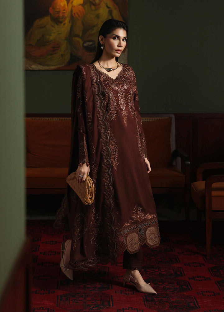 Nureh Exclusive Unstitched Embroidered Marina 3 Piece Suit NU26UEM NE-279 - Festive Collection