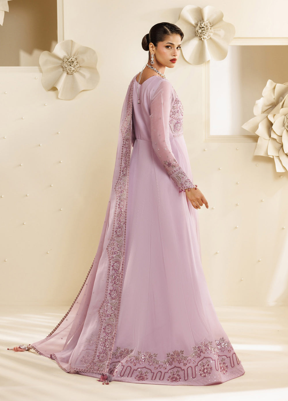 Sireine by Alizeh Fashion Unstitched Embroidered Chiffon 3 Piece Suit AF26UCS AF-CH-2292-FEATHER - Festive Collection