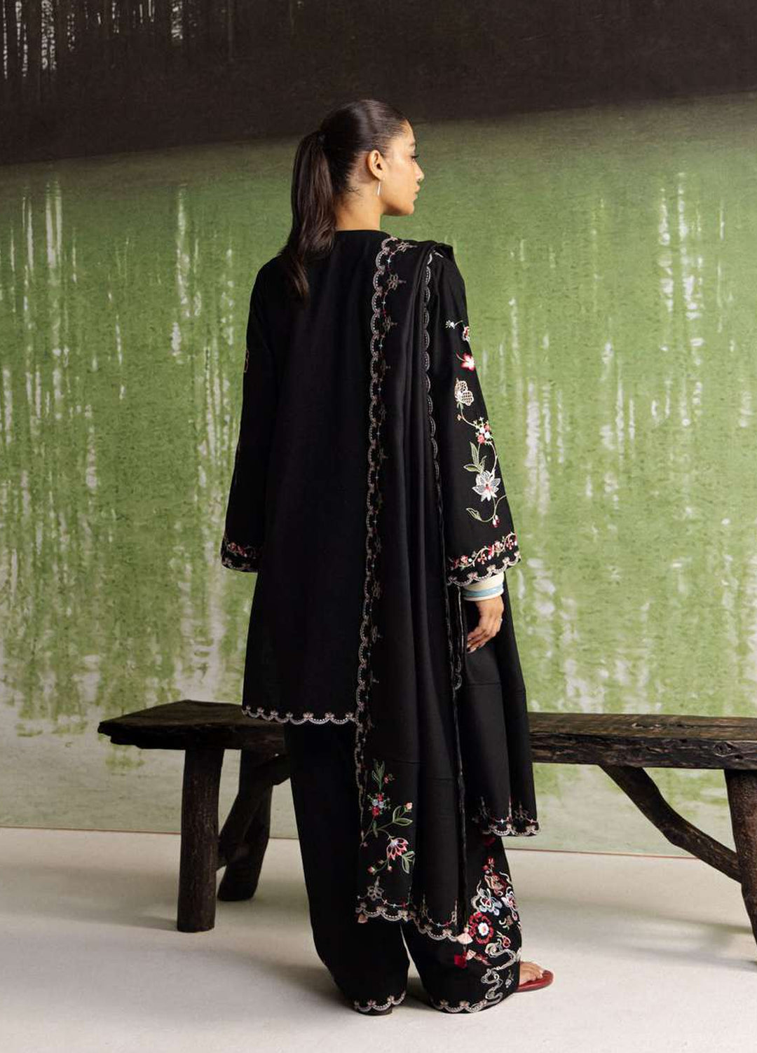 Coco by Zara Shahjahan Unstitched Khaddar 3 Piece Suit CZS26UKW NAIRANG 8A - Winter Collection