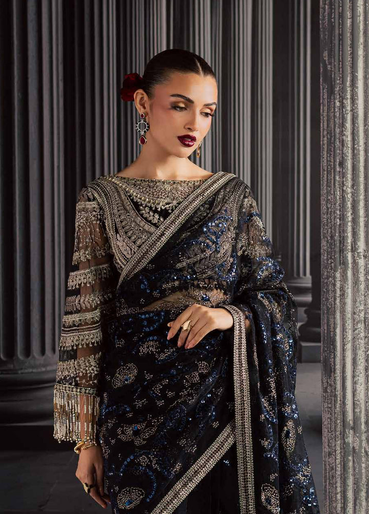 Muse Formal by Nureh Unstitched Embroidered Net Saree Suit NU26UMF NFM-05 - Wedding Collection