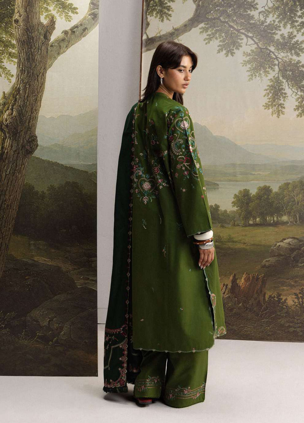 Coco by Zara Shahjahan Unstitched Khaddar 3 Piece Suit CZS26UKW SHAB 5B - Winter Collection