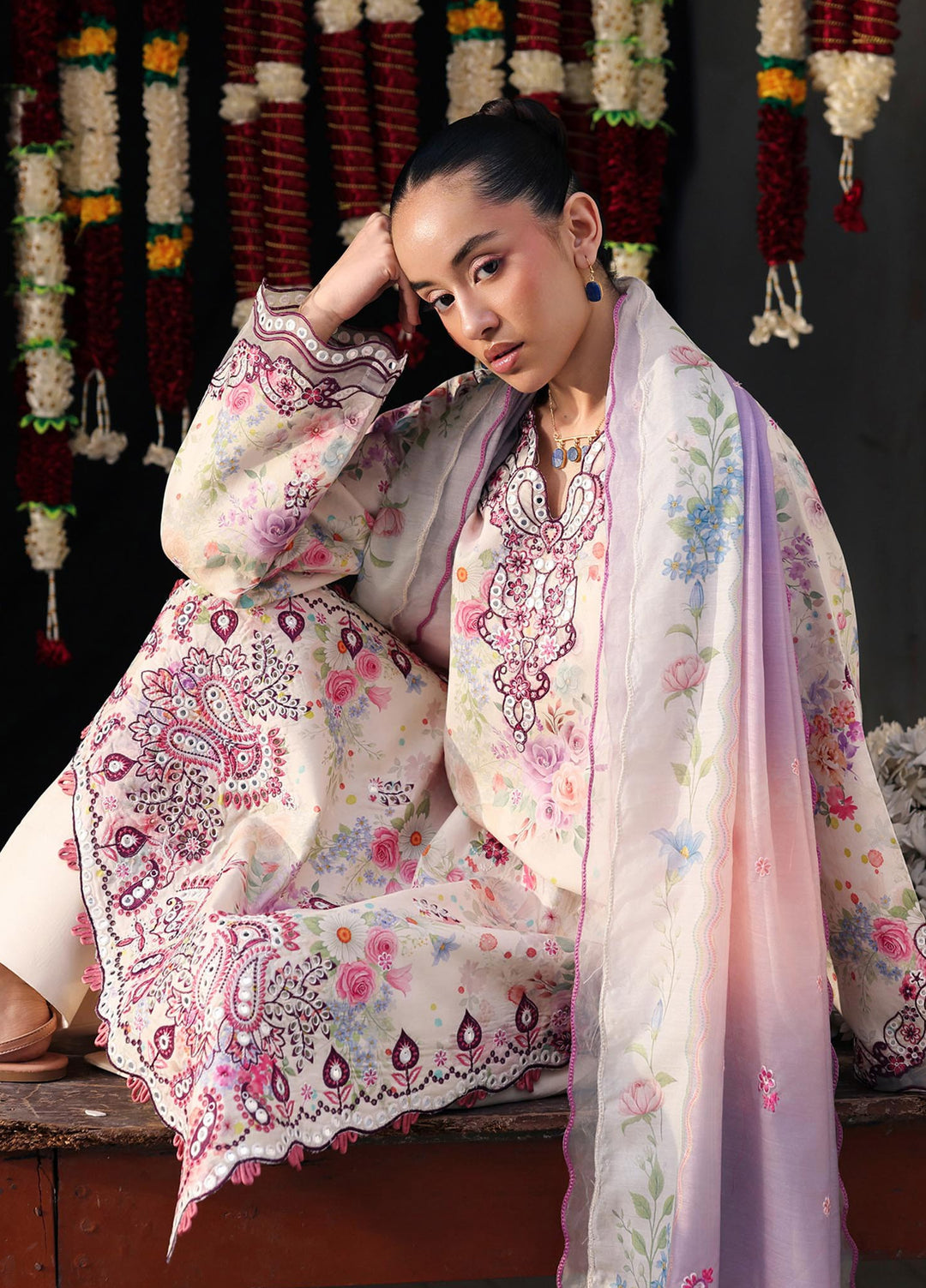 Nissa by RajBari Unstitched Embroidered Viscose 3 Piece Suit RB26UNV D-08 - Winter Collection