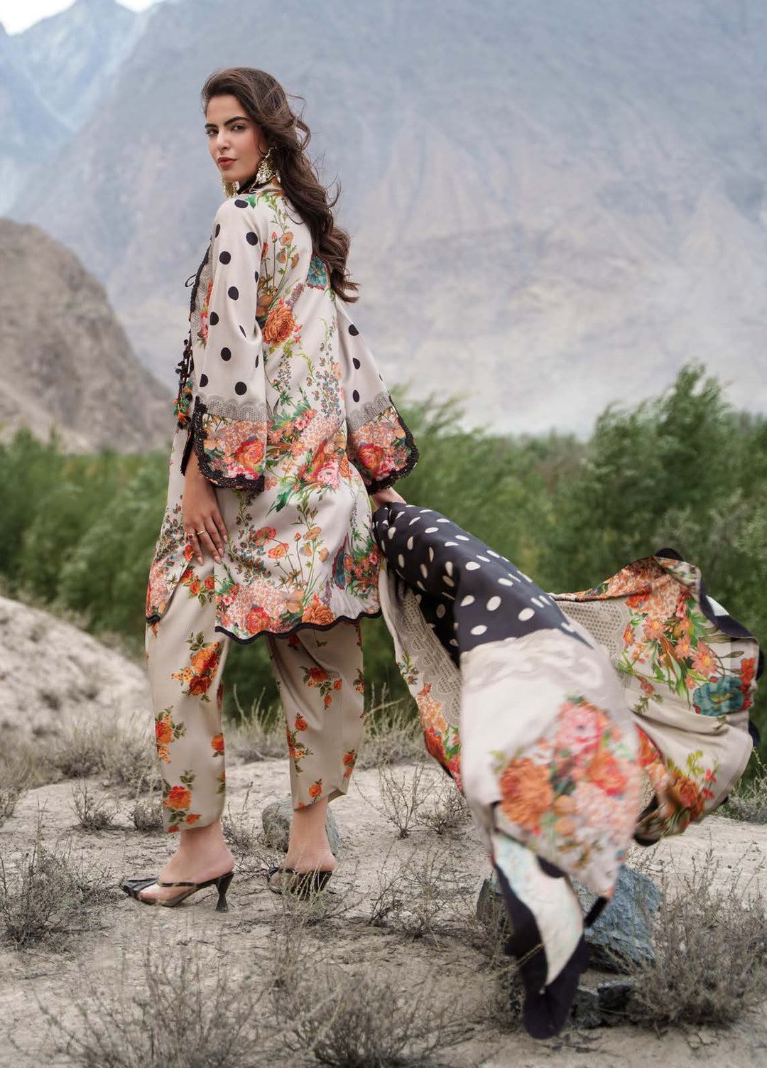 C Prints by Charizma Unstitched Printed Staple 3 Piece Suit CHR26ULP CPW6-07 - Casual Collection