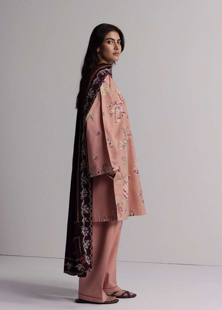 Coco by Zara Shahjahan Unstitched Khaddar 3 Piece Suit CZS26UKW RAKHSH 3A - Winter Collection