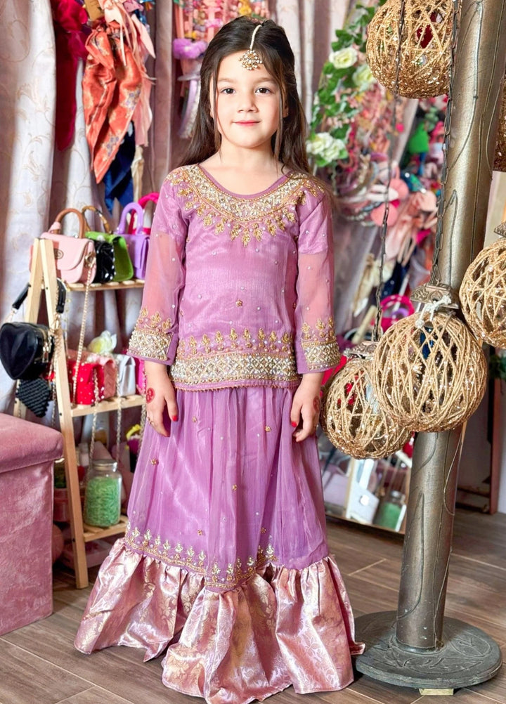 Khanak Girls RTW Embroidered Chiffon 3 Piece Suit KL-4 - Festive Collection