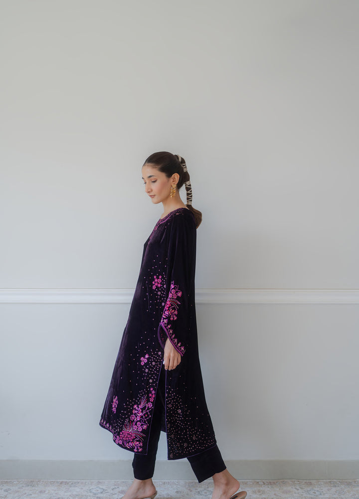 Atelier Velours by Rashid Textiles RTW Embroidered Velvet 3 Piece Suit RT26RAV Gulnaaz - Festive Collection