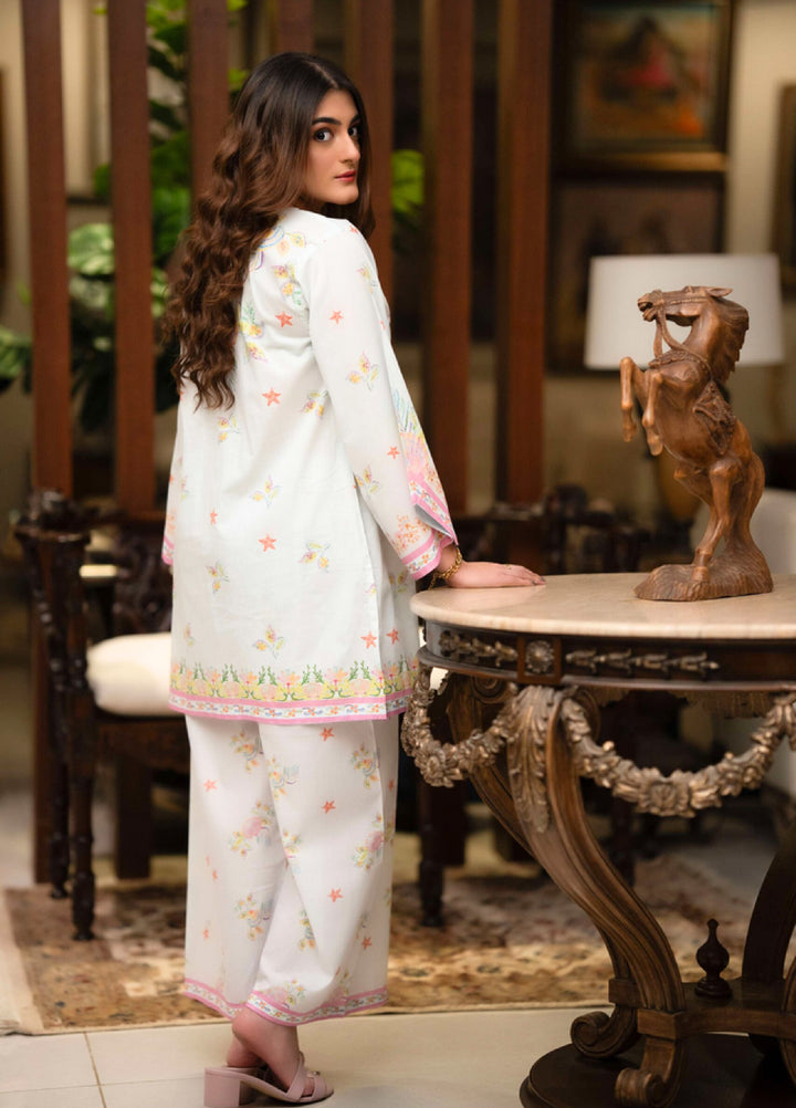Raniahs by Laaleh RTW Printed Cotton Lawn 2 Piece Suit LAH26PR Amalfi Shell - Casual Collection