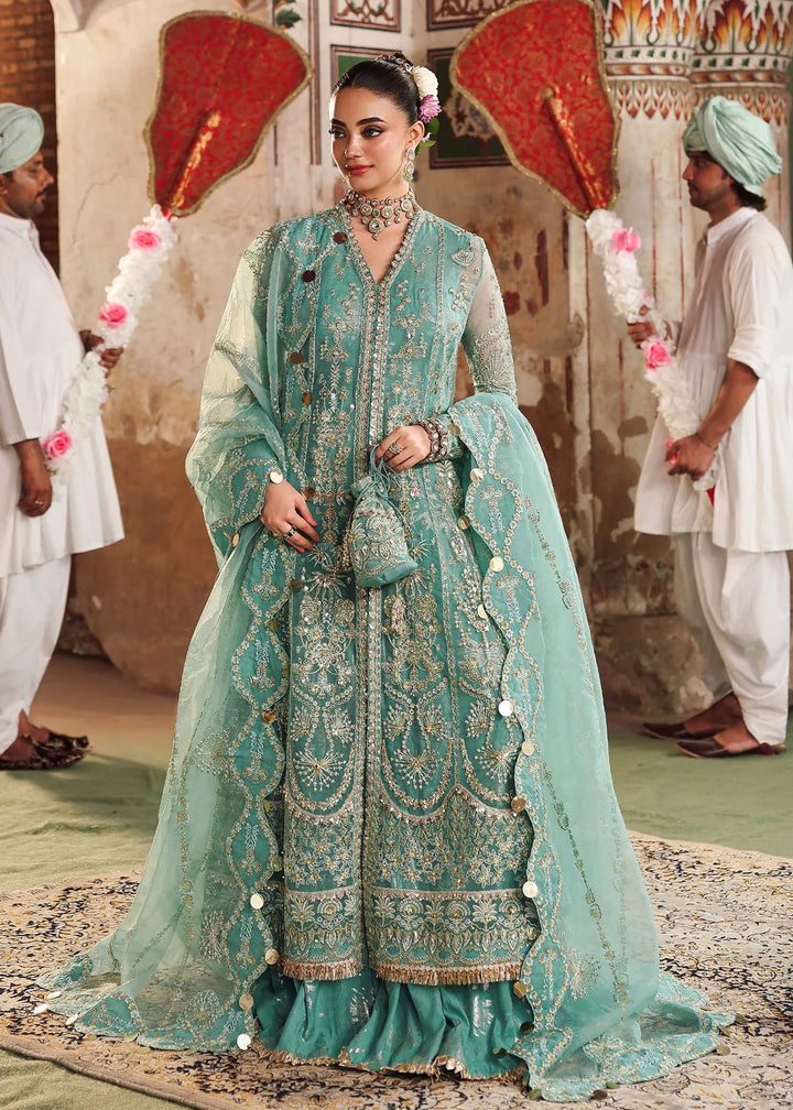 Veere di Wedding by Sardinia Unstitched Brides Embroidered Handwork Organza Suits 3 Piece SRD25VW D-1305 Roohi - Formals Collection