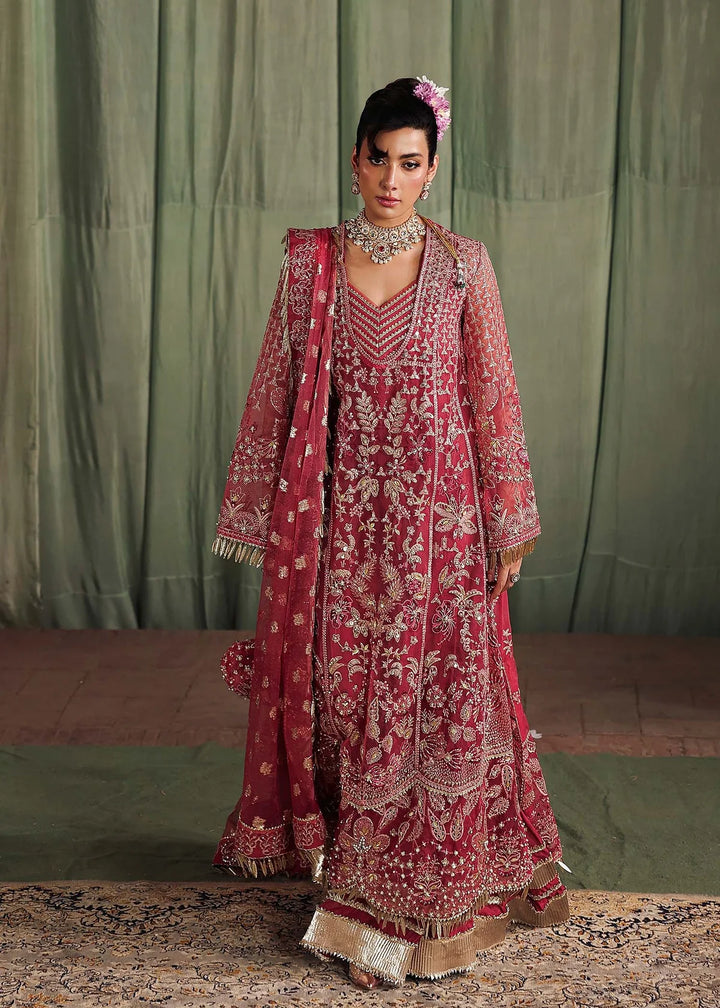 Veere di Wedding by Sardinia Unstitched Brides Embroidered Handwork Organza Suits 3 Piece SRD25VW D-1303 Ghazal- Formals Collection