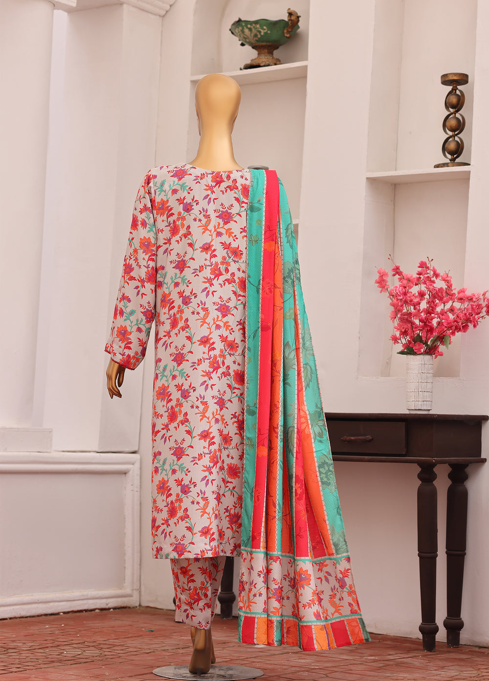 Hz Textiles Unstitched Printed Viscose Twill 3 Piece Suit HZ26UVT VT-5034 - Winter Collection