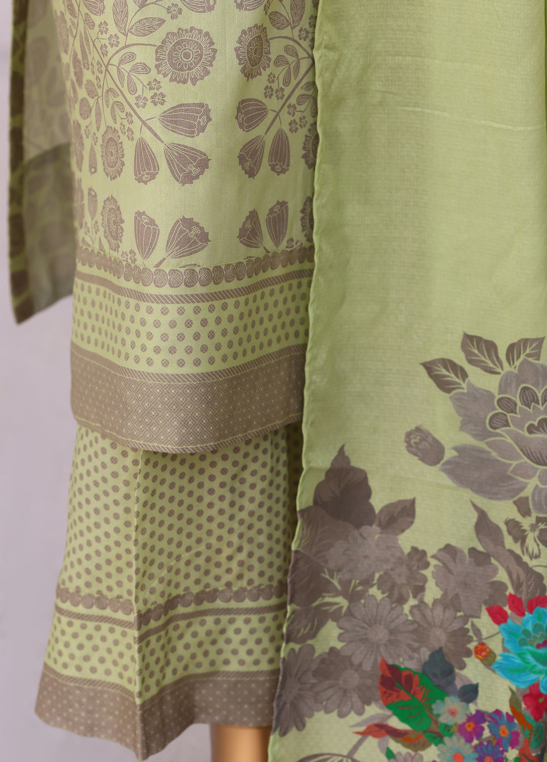 Hz Textiles Unstitched Printed Viscose Linen 3 Piece Suit HZ26ULW LW-5053 - Winter Collection