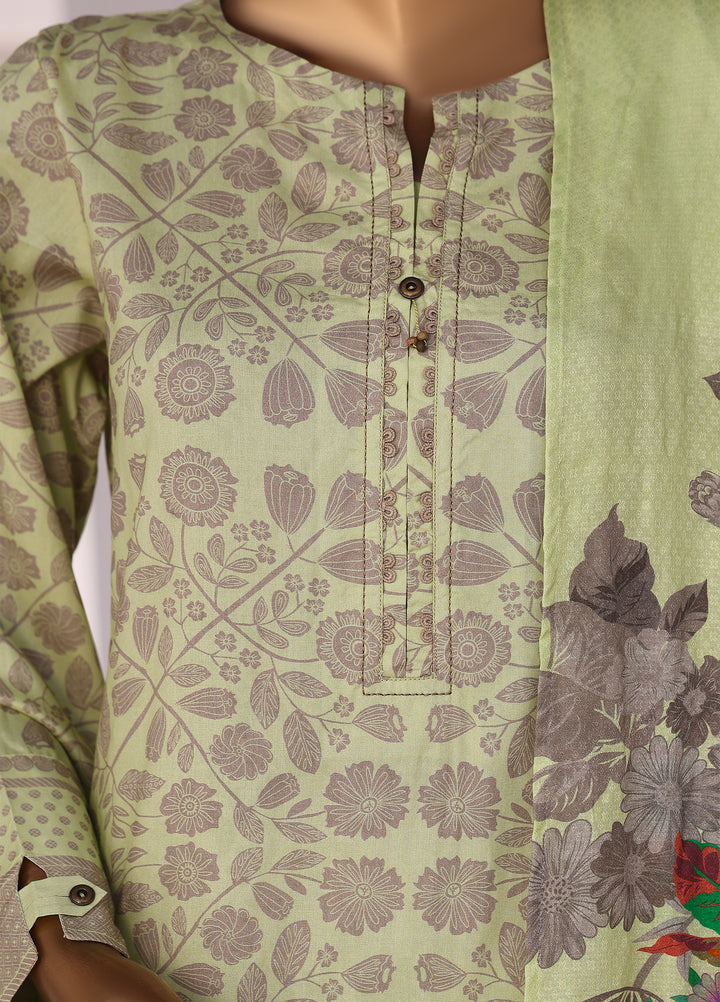 Hz Textiles Unstitched Printed Viscose Linen 3 Piece Suit HZ26ULW LW-5053 - Winter Collection