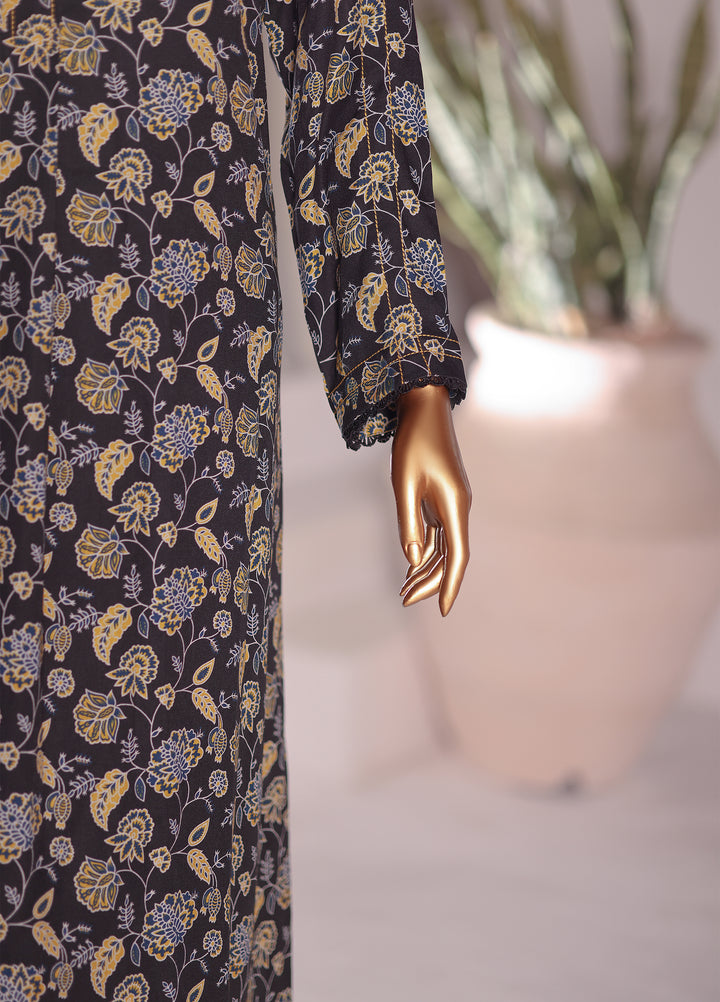 Hz Textiles Unstitched Printed Viscose Twill 3 Piece Suit HZ26UVT VT-5042 - Winter Collection