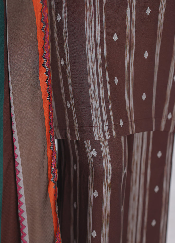 Hz Textiles Unstitched Printed Viscose Twill 3 Piece Suit HZ26UVT VT-5044 - Winter Collection
