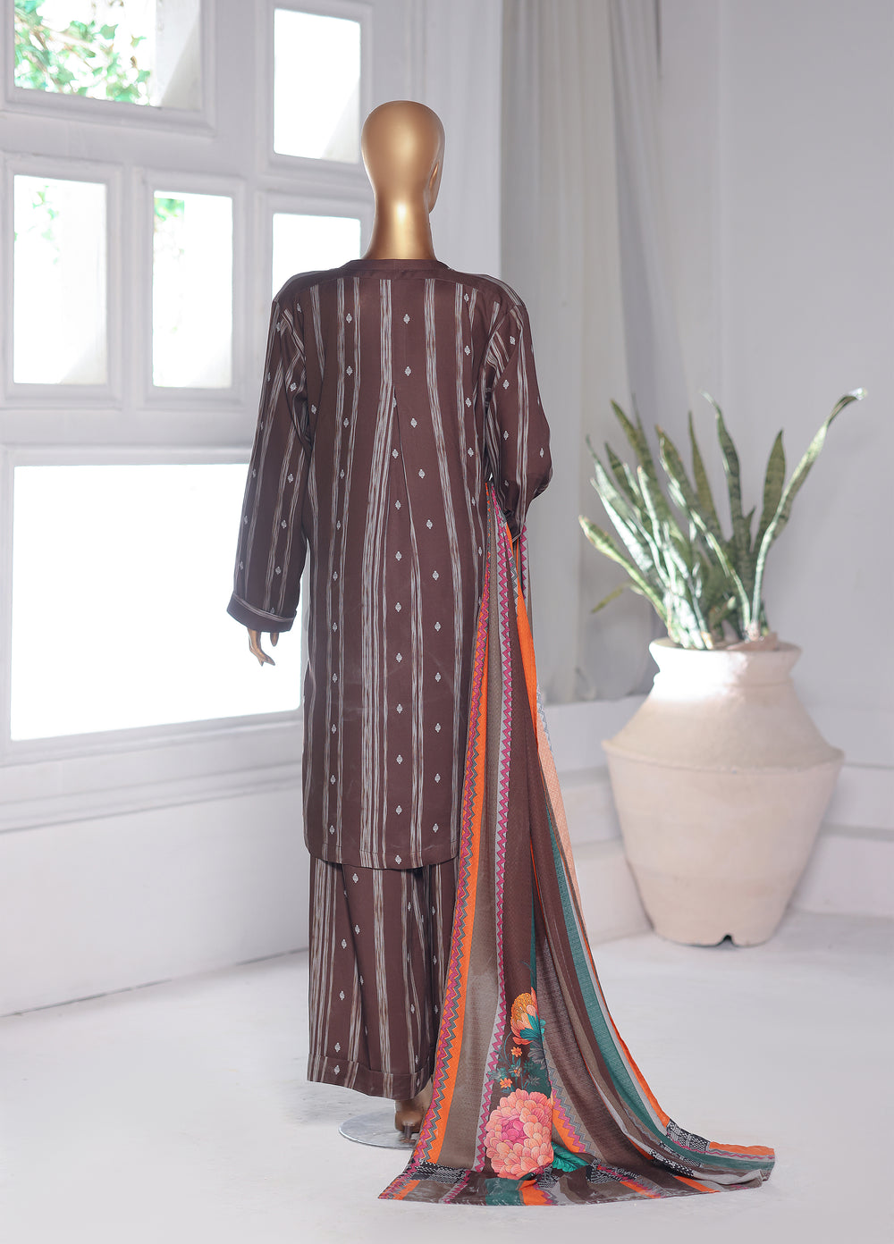 Hz Textiles Unstitched Printed Viscose Twill 3 Piece Suit HZ26UVT VT-5044 - Winter Collection