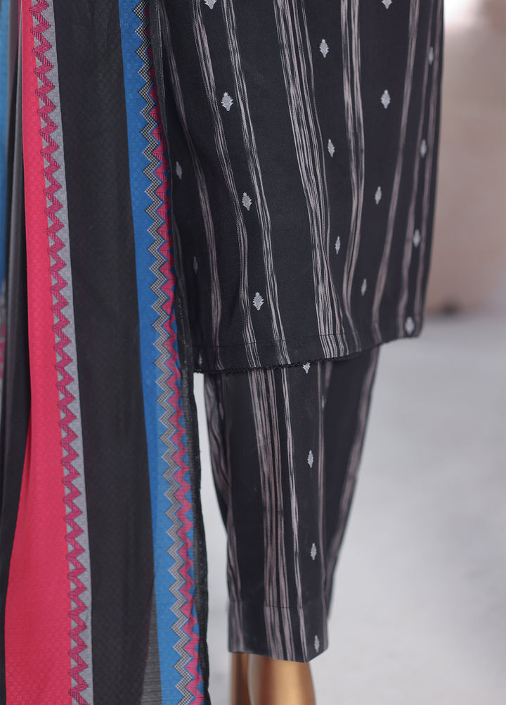 Hz Textiles Unstitched Printed Viscose Twill 3 Piece Suit HZ26UVT VT-5045 - Winter Collection