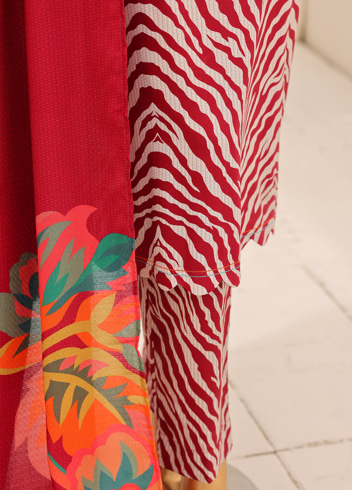 Hz Textiles Unstitched Printed Viscose Linen 3 Piece Suit HZ26ULW LW-5065 - Winter Collection