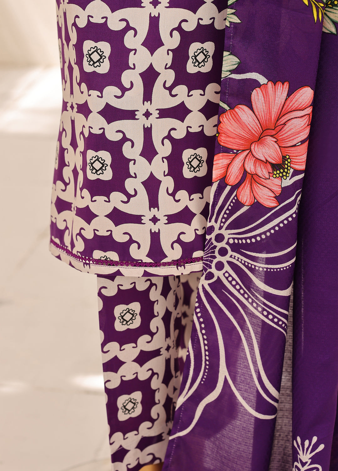 Hz Textiles Unstitched Printed Viscose Linen 3 Piece Suit HZ26ULW LW-5067 - Winter Collection