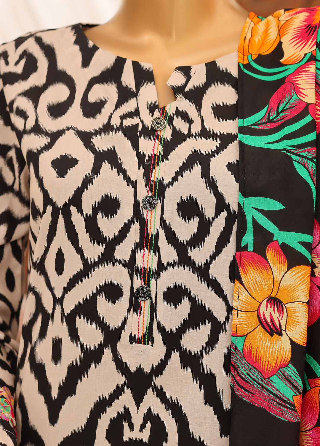 Hz Textiles Unstitched Printed Viscose Linen 3 Piece Suit HZ26ULW LW-5069 - Winter Collection