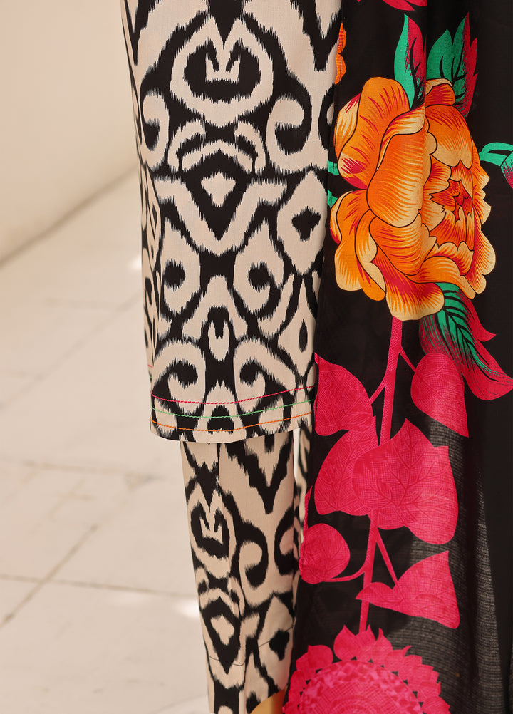 Hz Textiles Unstitched Printed Viscose Linen 3 Piece Suit HZ26ULW LW-5069 - Winter Collection