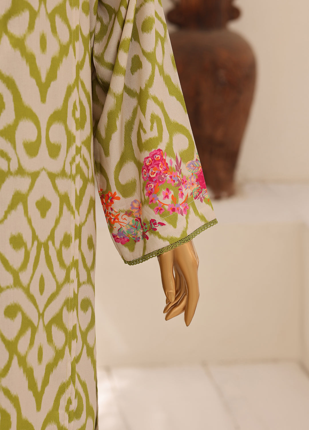 Hz Textiles Unstitched Printed Viscose Linen 3 Piece Suit HZ26ULW LW-5070 - Winter Collection