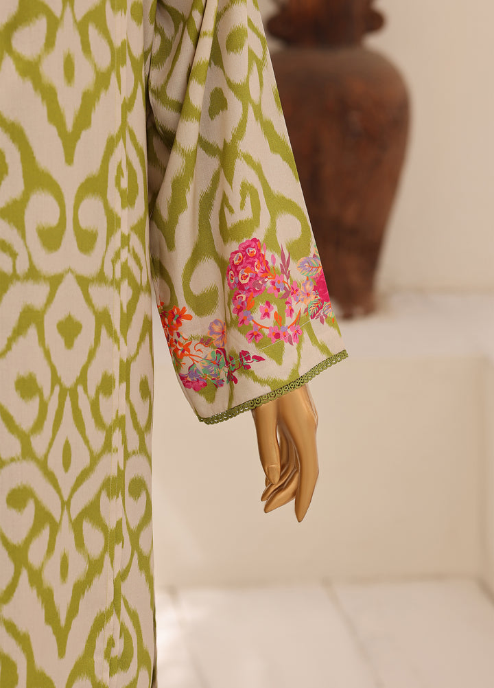 Hz Textiles Unstitched Printed Viscose Linen 3 Piece Suit HZ26ULW LW-5070 - Winter Collection