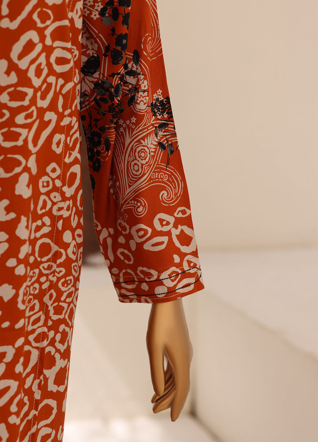 Hz Textiles Unstitched Printed Viscose Linen 3 Piece Suit HZ26ULW LW-5063 - Winter Collection
