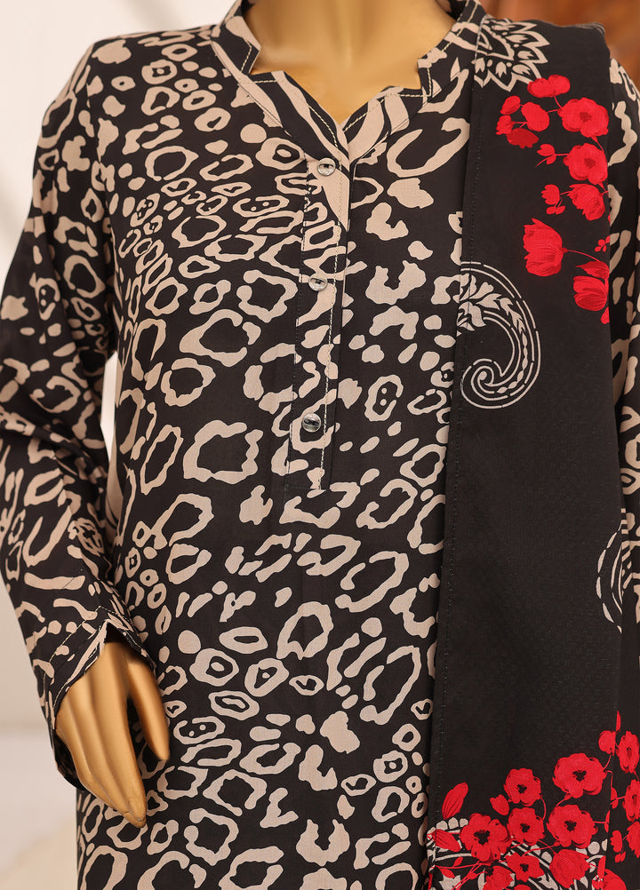 Hz Textiles Unstitched Printed Viscose Linen 3 Piece Suit HZ26ULW LW-5064 - Winter Collection
