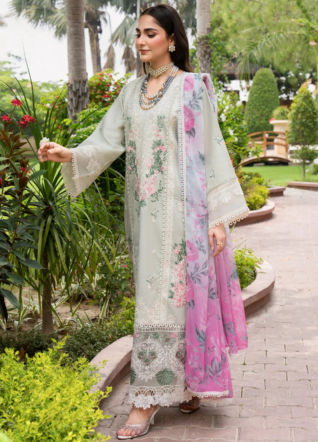 Chandan Nagri RTW Embroidered Lawn 3 Piece Suit Tropical-Tale - Casual Collection