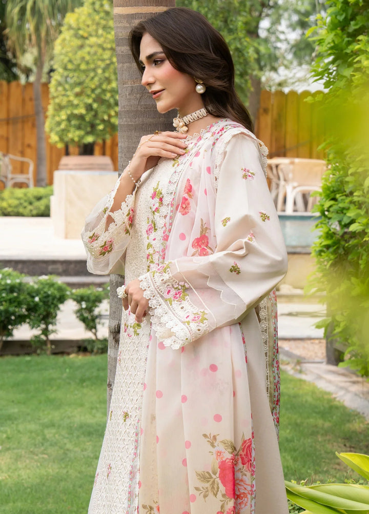 Chandan Nagri RTW Embroidered Lawn 3 Piece Suit Floral-Jade - Casual Collection