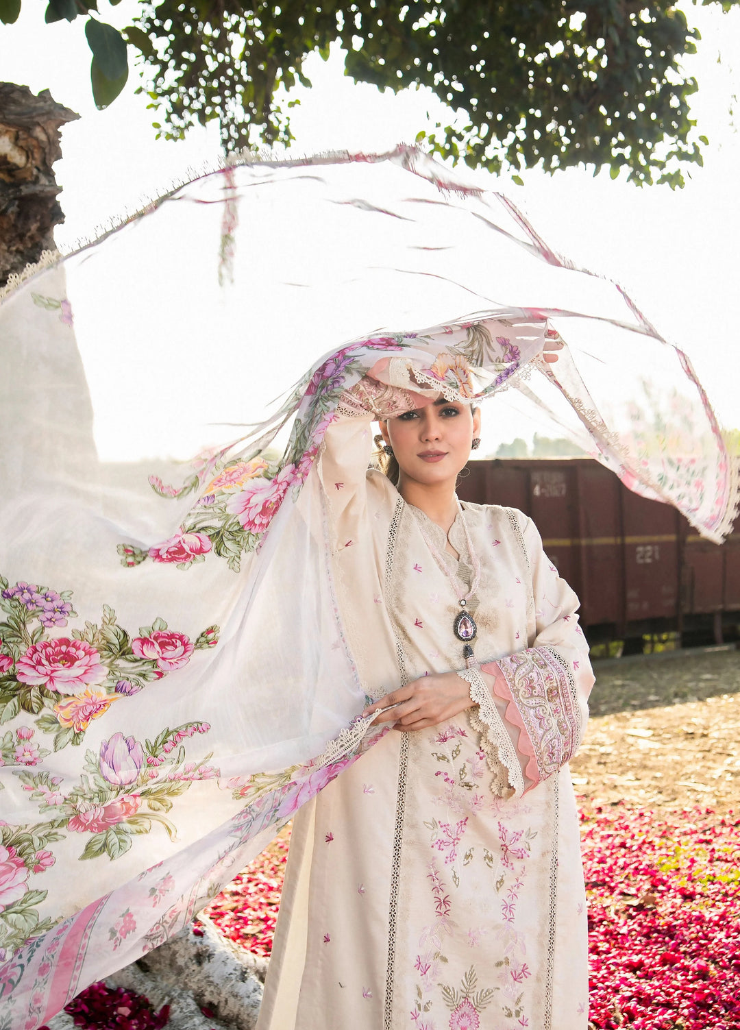 Chandan Nagri RTW Embroidered Lawn 3 Piece Suit Maral - Casual Collection
