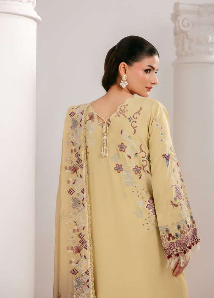 Luxe Silk by Florent Unstitched Embroidered Raw Silk 3 Piece Suit FL26ULS Aurelia - Festive Collection