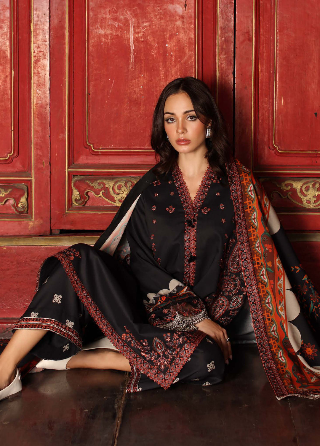 Aniiq by Charizma Unstitched Embroidered Linen 3 Piece Suit CHR26ULA ANW7-02 - Casual Collection