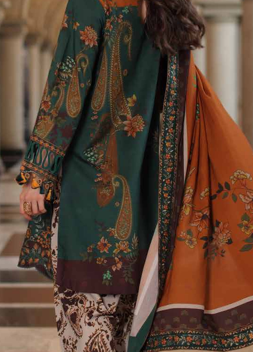 Aniiq by Charizma Unstitched Embroidered Linen 3 Piece Suit CHR26UAL ANW7-16 - Casual Collection