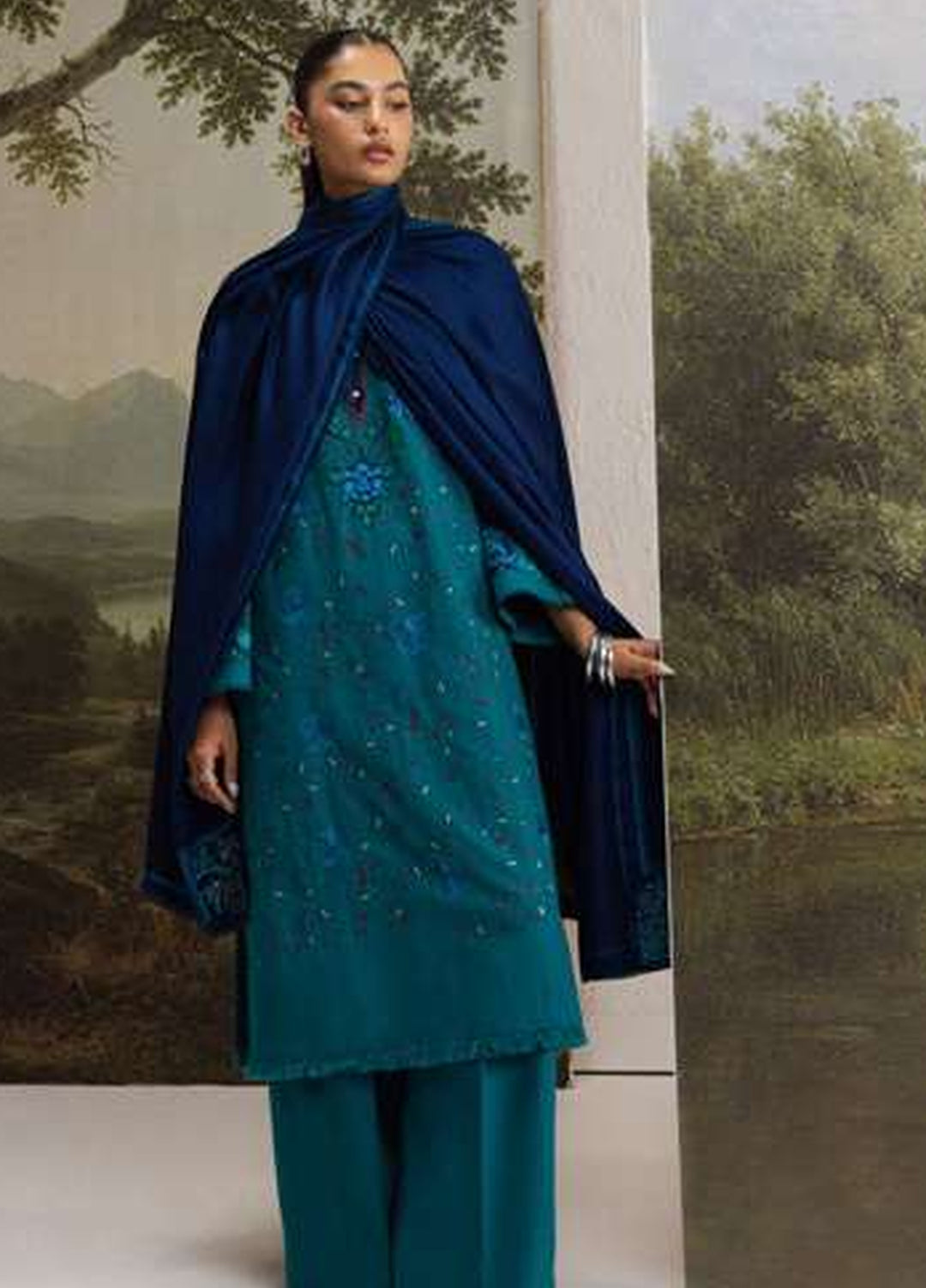 Coco by Zara Shahjahan Unstitched Khaddar 3 Piece Suit CZS26UKW TABASSUM 7A - Winter Collection