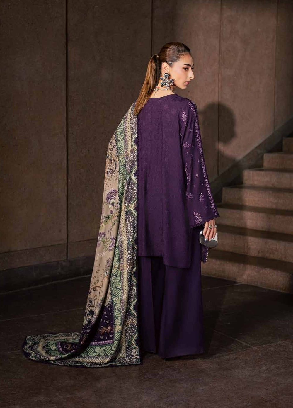 Maya by Nureh Unstitched Embroidered Jacquard Linen 3 Piece Suit NU26UMLJ NW-127 - Festive Collection