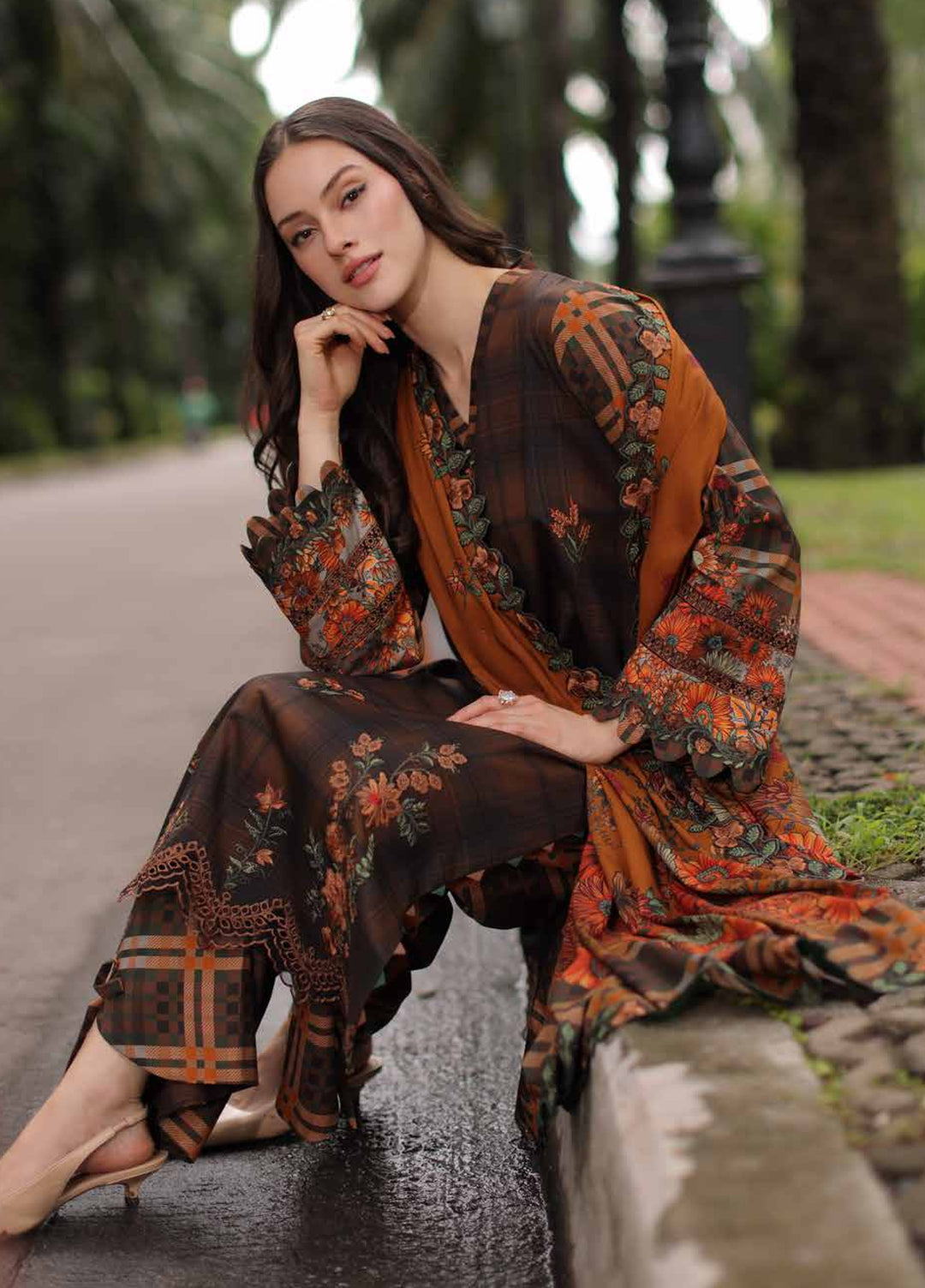 Aniiq by Charizma Unstitched Embroidered Linen 3 Piece Suit CHR26UAL ANW7-15 - Casual Collection