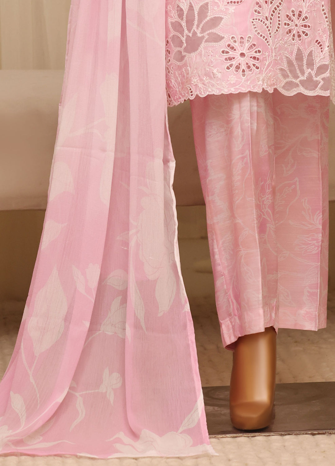 Majestic by HZ Textiles RTW Embroidered Raw Silk 3 Piece Suit HZ26RSM Blossom XRPE-3P-001 - Casual Collection