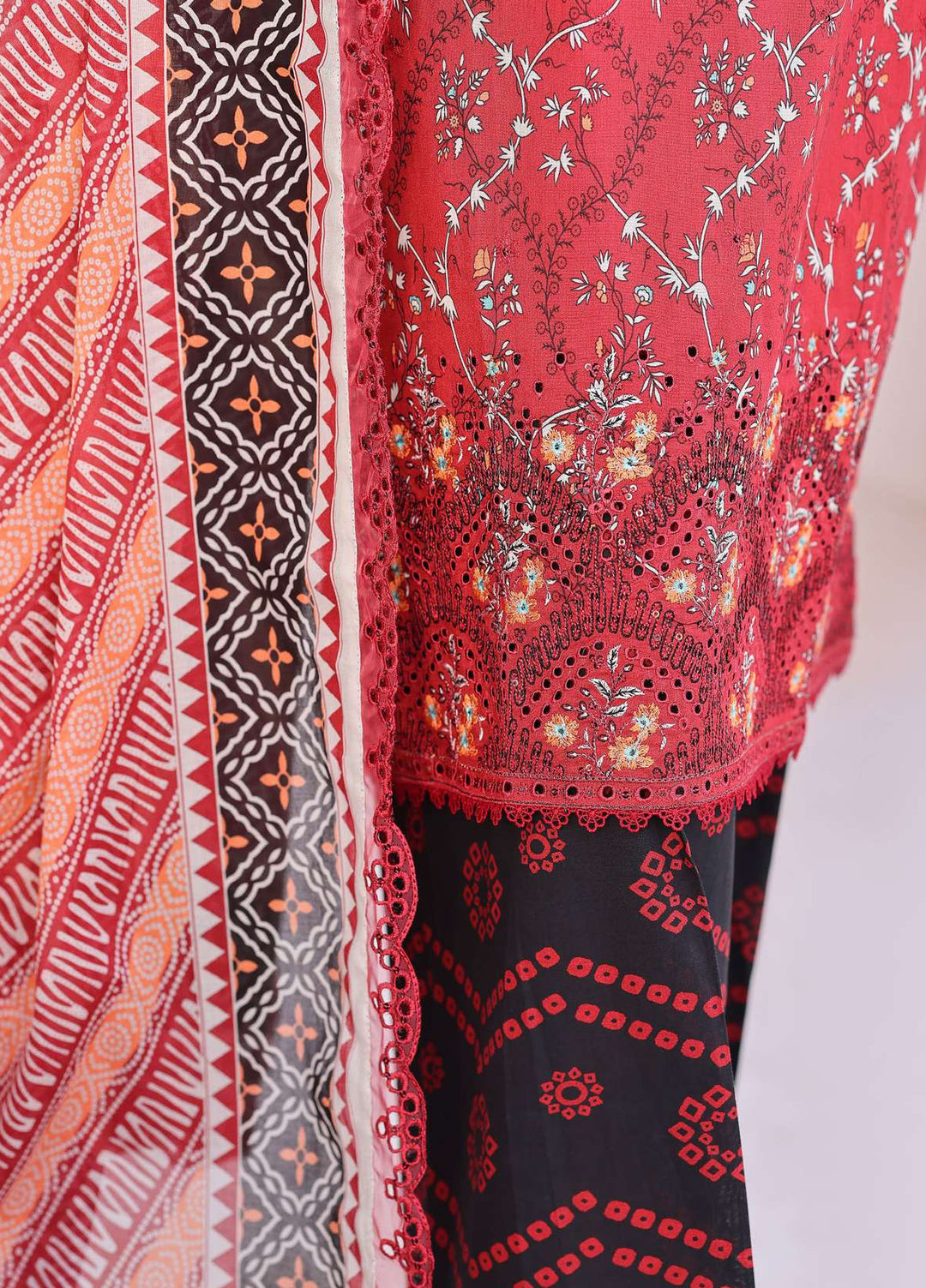 Satranga by HZ Textiles Unstitched Printed Lawn 3 Piece Suit HZ26USL SEC-1178 - Casual Collection