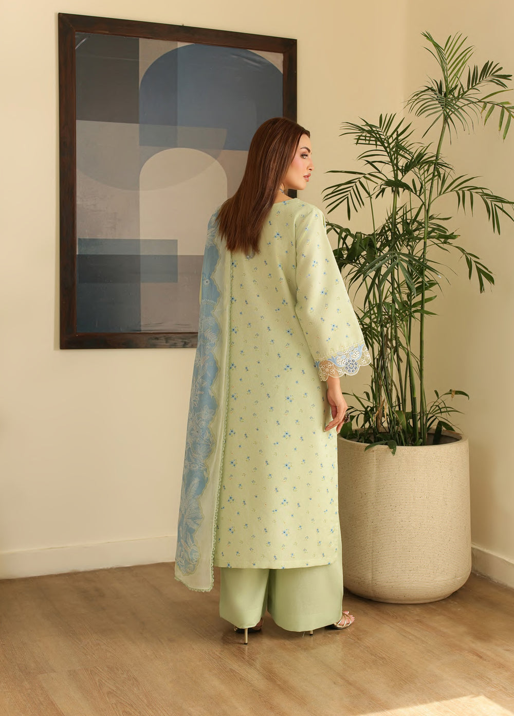 Sahl by Rashid Textiles Unstitched Embroidered Lawn Karandi 3 Piece Suit RT26USLK D-3914 - Casual Collection