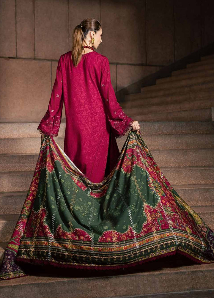 Maya by Nureh Unstitched Embroidered Jacquard Linen 3 Piece Suit NU26UMLJ NW-130 - Festive Collection