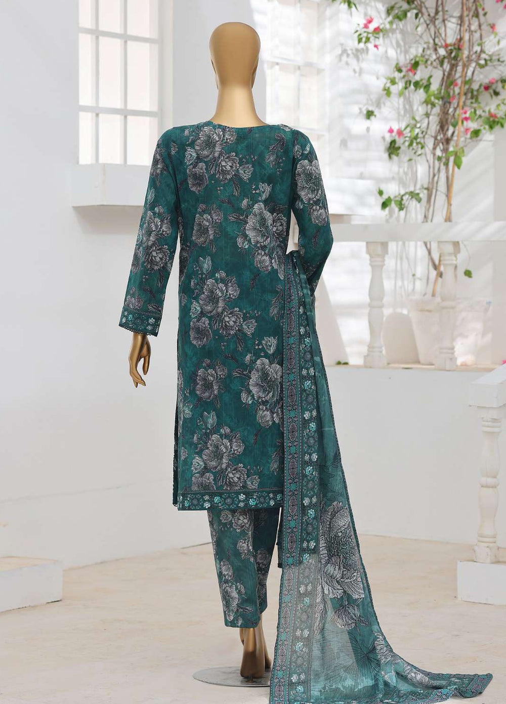 Zouk by HZ Textiles Unstitched Printed Lawn 3 Piece Suit HZ26UZL ZEC-1161 - Casual Collection