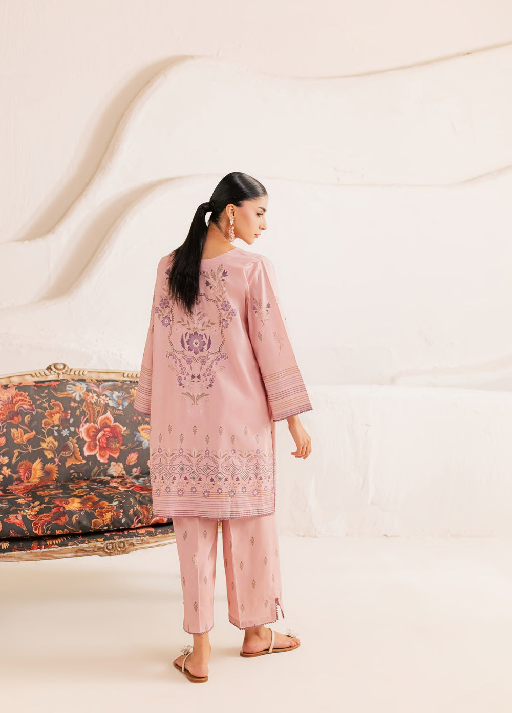 Day Dream by Rashid Textiles RTW Printed Lawn 2 Piece Suit ROSEWOOD D-14 - Casual Collection