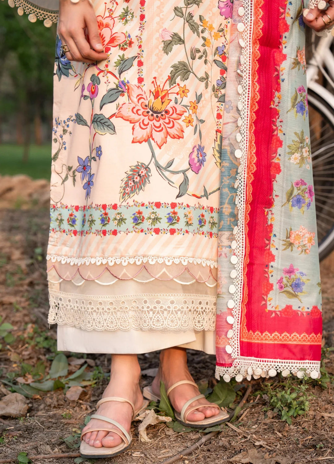 Chandan Nagri Women RTW Embroidered Lawn 3 Piece Suit Li Wei - Festive Collection