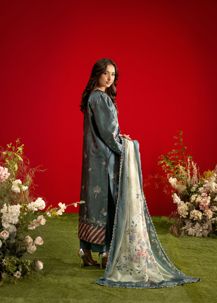 Marine by Rashid Textiles Unstitched Printed Luxury Silk 3 Piece Suit RT26USM D-3904 - Winter Collection